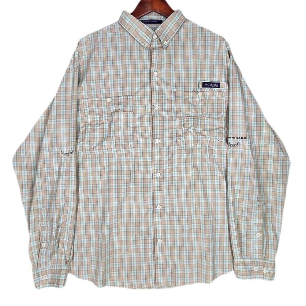 COLUMBIA PFG SUPER TAMIAMI SHIRT – OMNI‑SHADE – MEN’S XXL – FISHING SHIRT